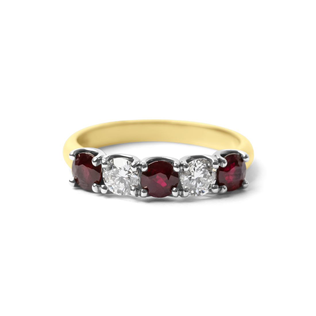 Ruby & Diamond 5 Stone