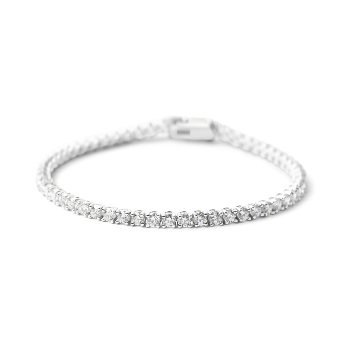 Diamond Tennis Bracelet, 18ct White Gold
