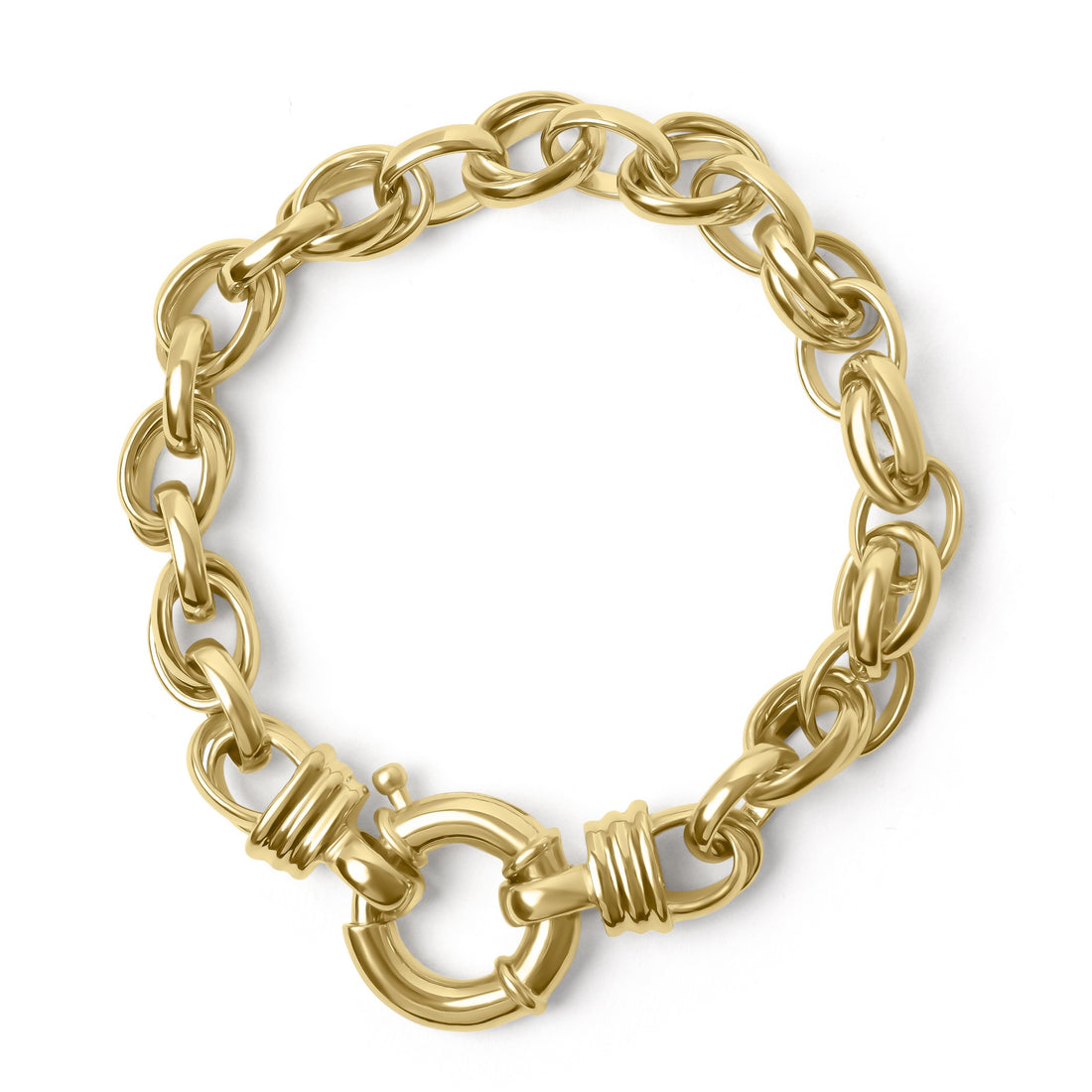9ct Gold Belcher Link Bracelet