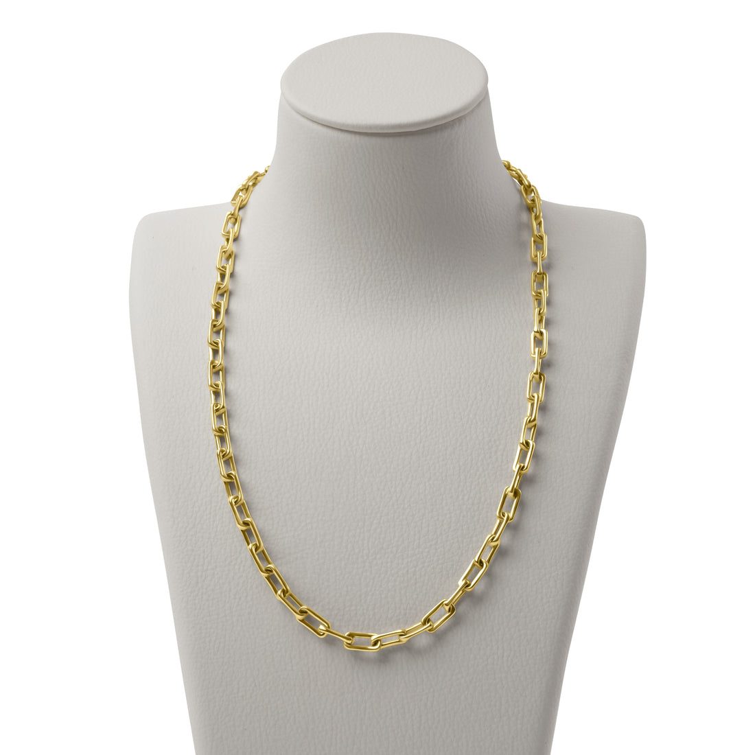 9ct Yellow Gold Rectangular Paper Link Necklet