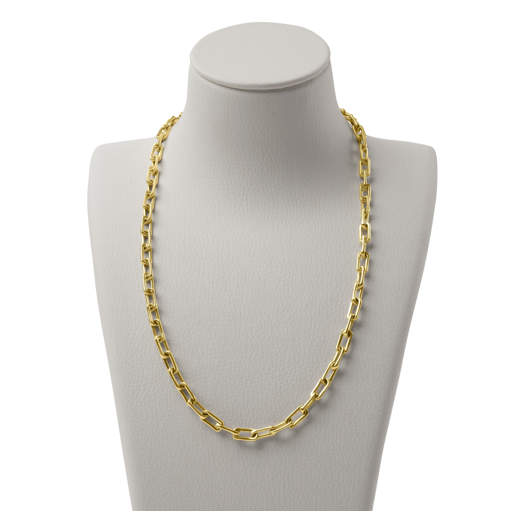 9ct Yellow Gold Rectangular Paper Link Necklet