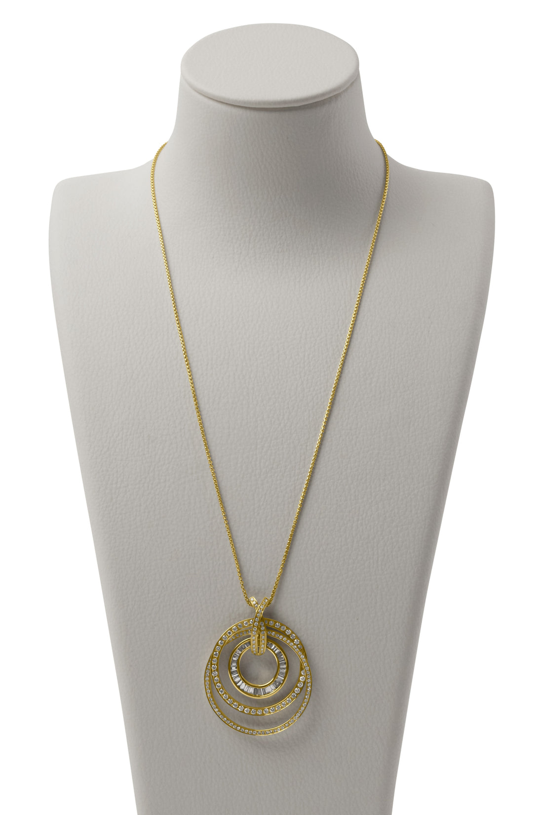 2.09ct Three Circle Diamond Pendant