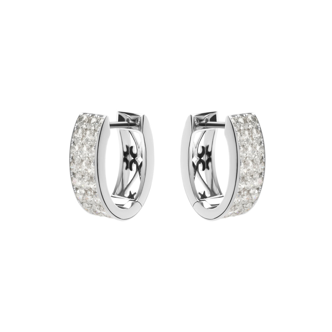 3ct Rectangular Shaped Hoop Earrings