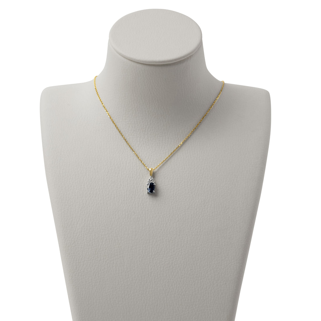 Ceylon Sapphire & Diamond Pendant