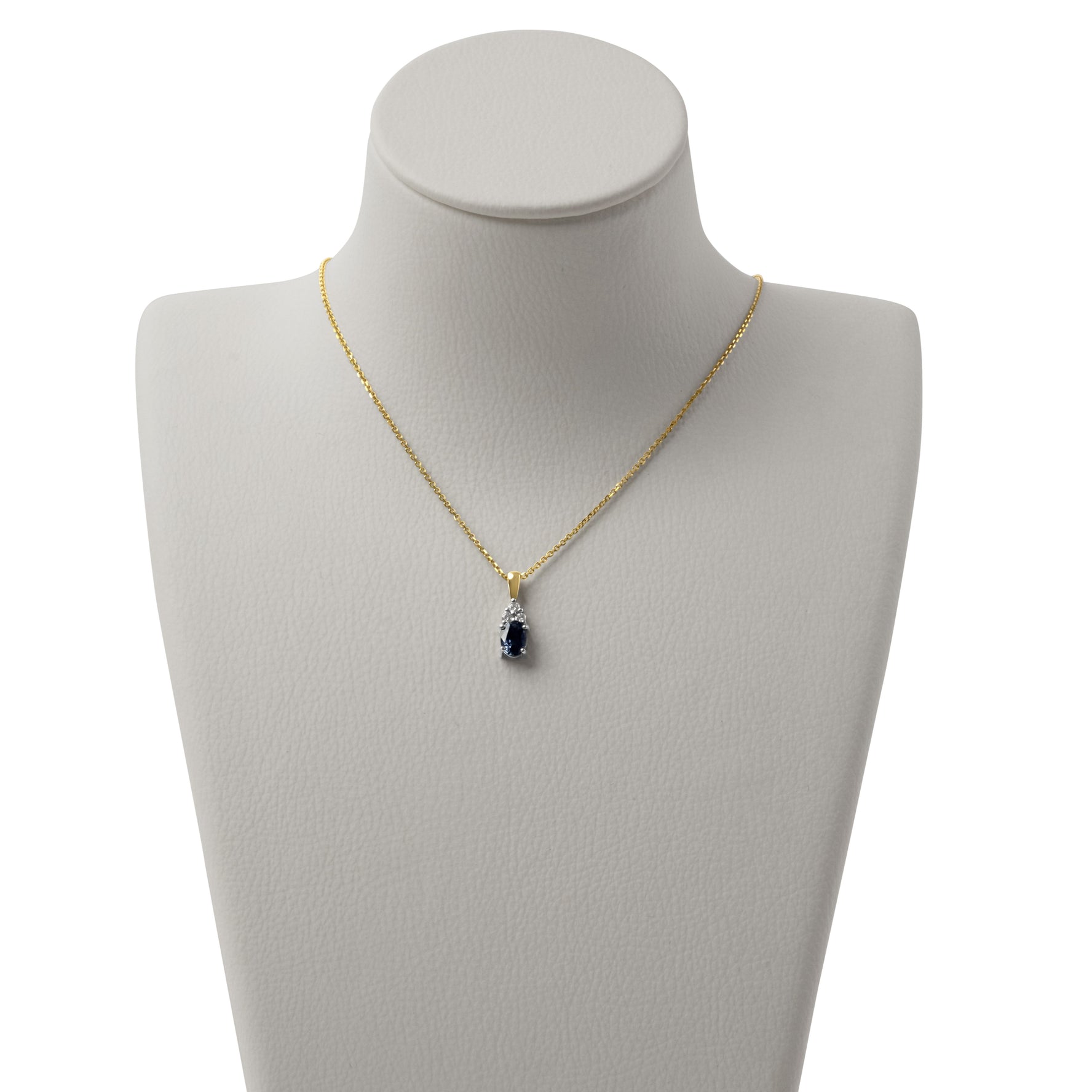 Ceylon Sapphire & Diamond Pendant