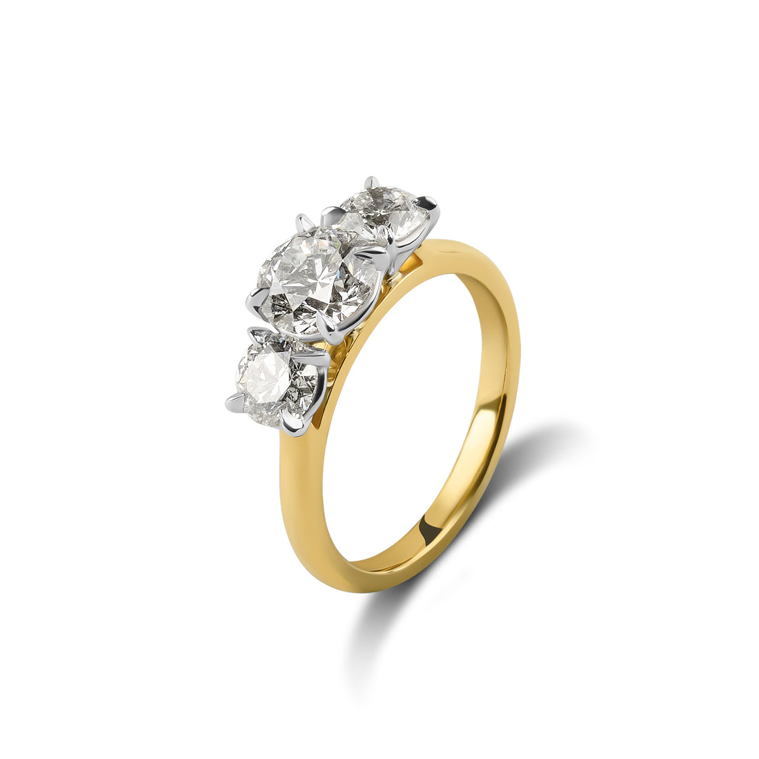 1.20ct Four Claw Diamond Trilogy