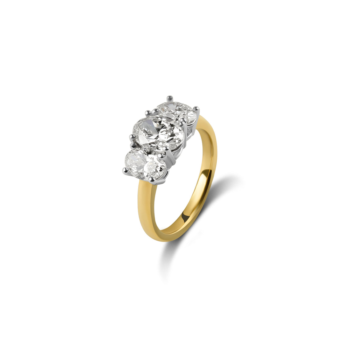 1.20ct Oval Cut Diamond Trilogy