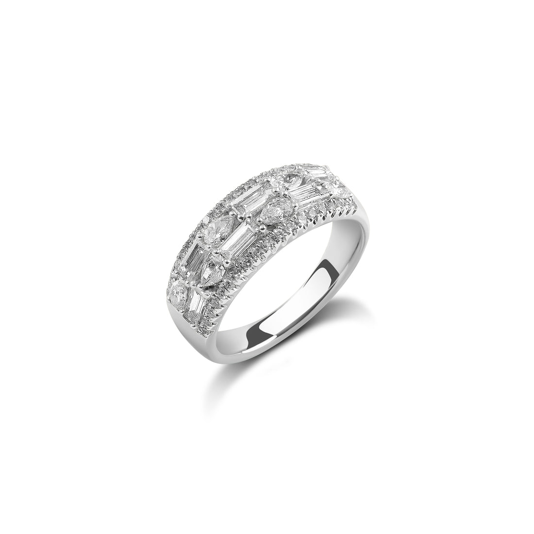 Mix Cut Diamond Cocktail ring