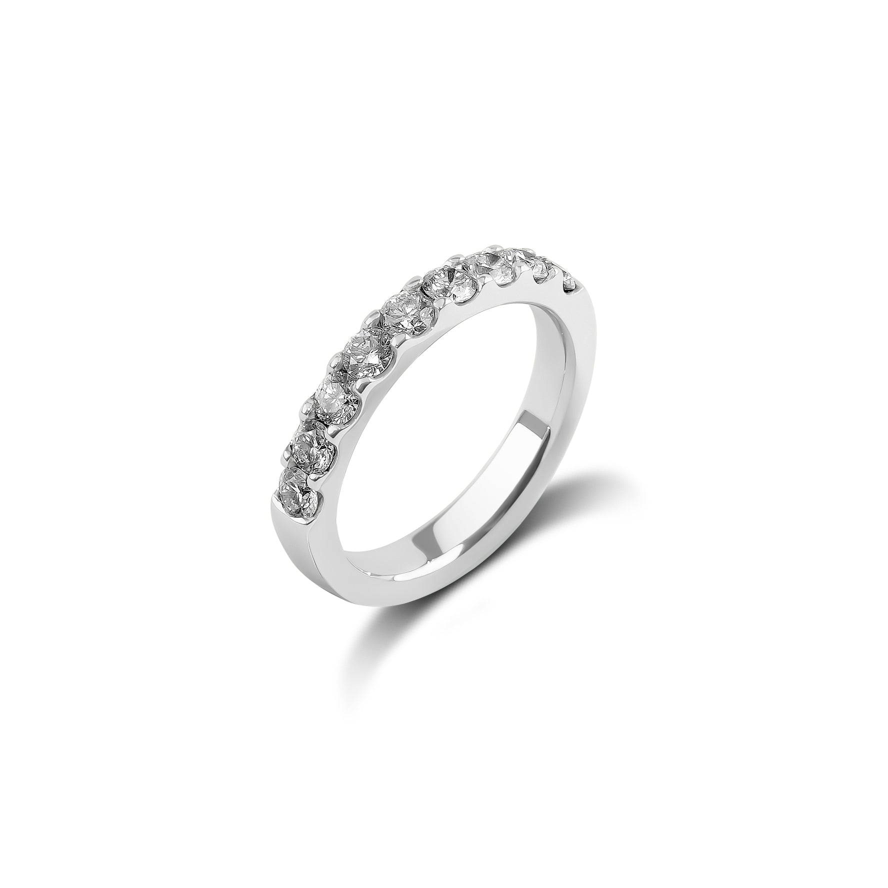 18ct White Gold Diamond Wedding Band