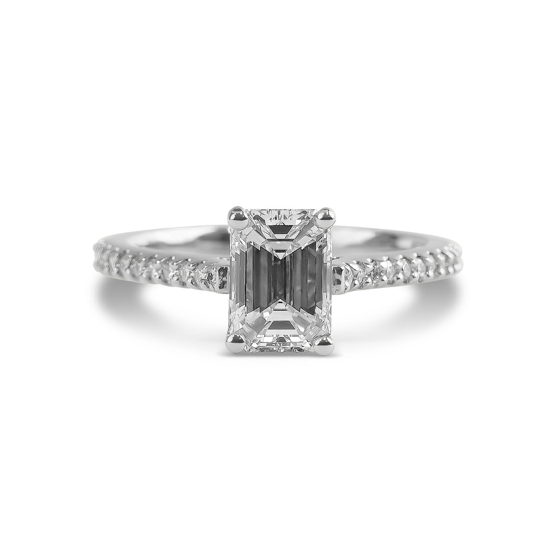 1.50ct Emerald Cut Engagement Ring