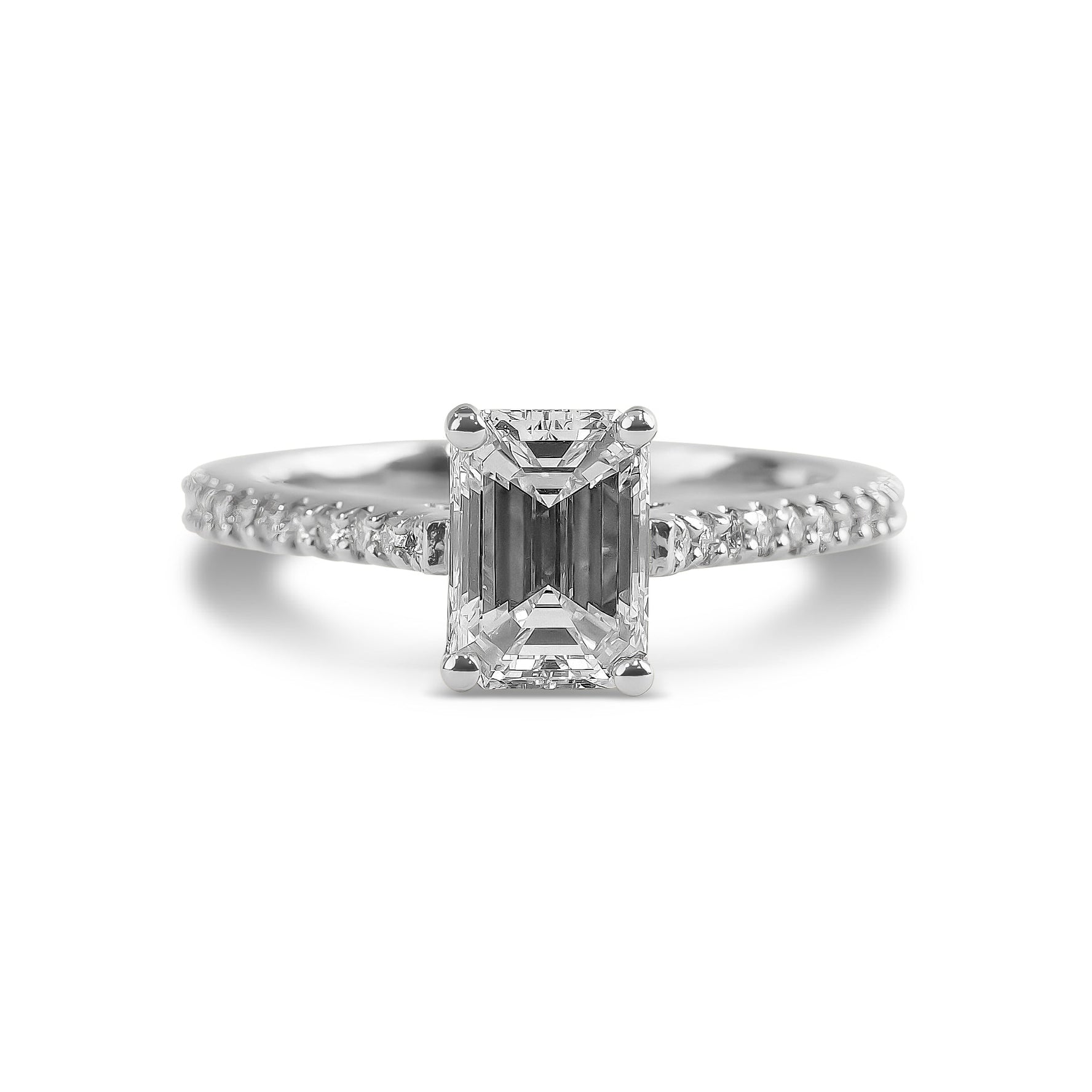 1.50ct Emerald Cut Engagement Ring