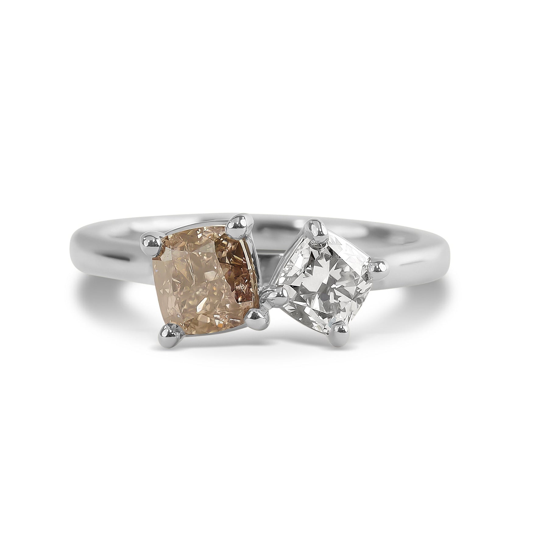 Cognac Two Diamond Ring