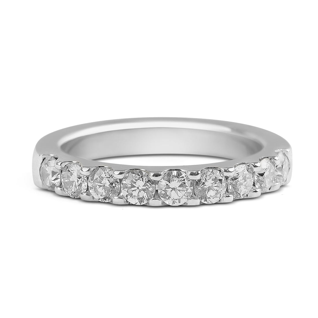 18ct White Gold Diamond Wedding Band