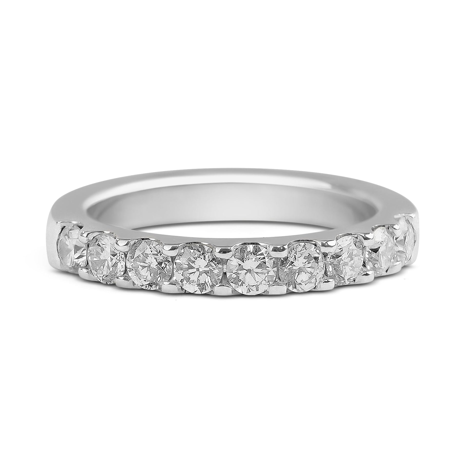 18ct White Gold Diamond Wedding Band