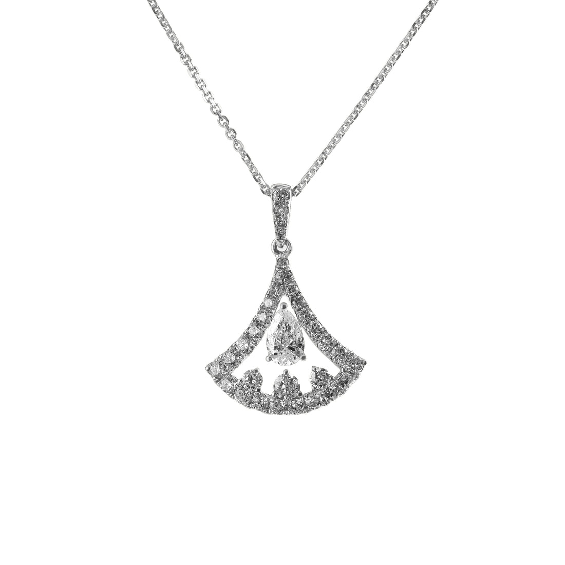 Triangular Diamond Pendant