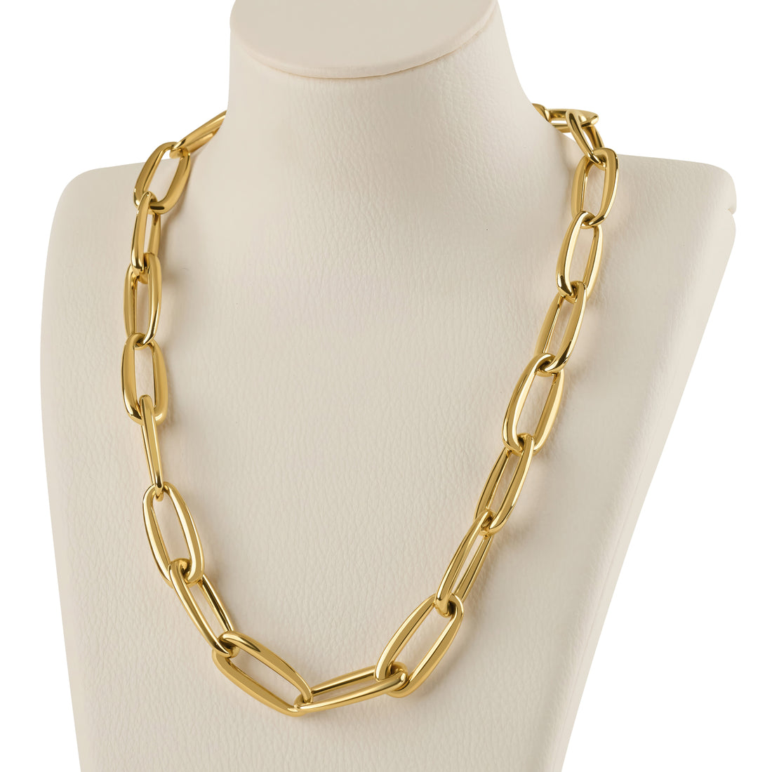 Large Oval Link Trace Necklet