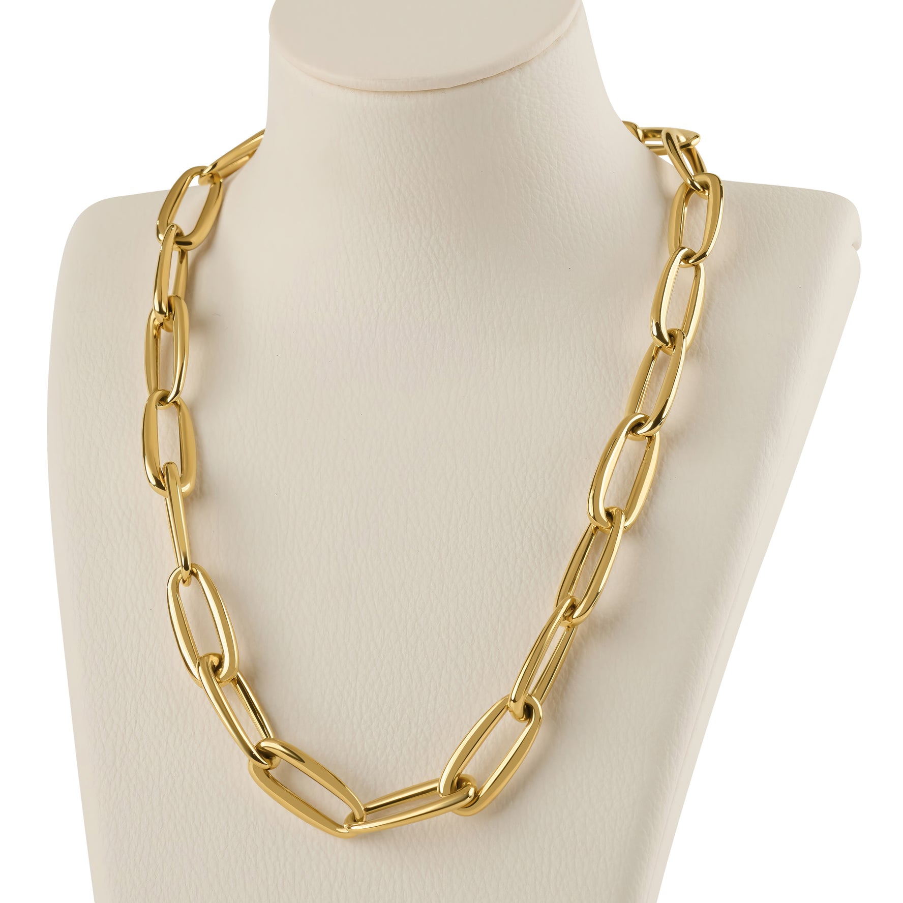 Large Oval Link Trace Necklet