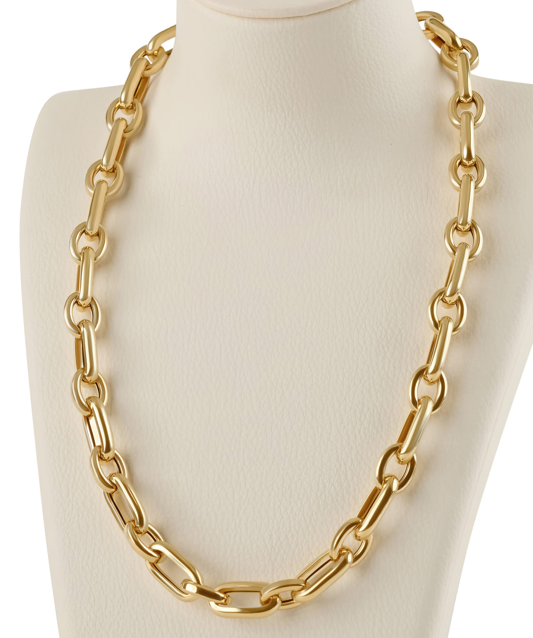 Oval to Round Link Necklet