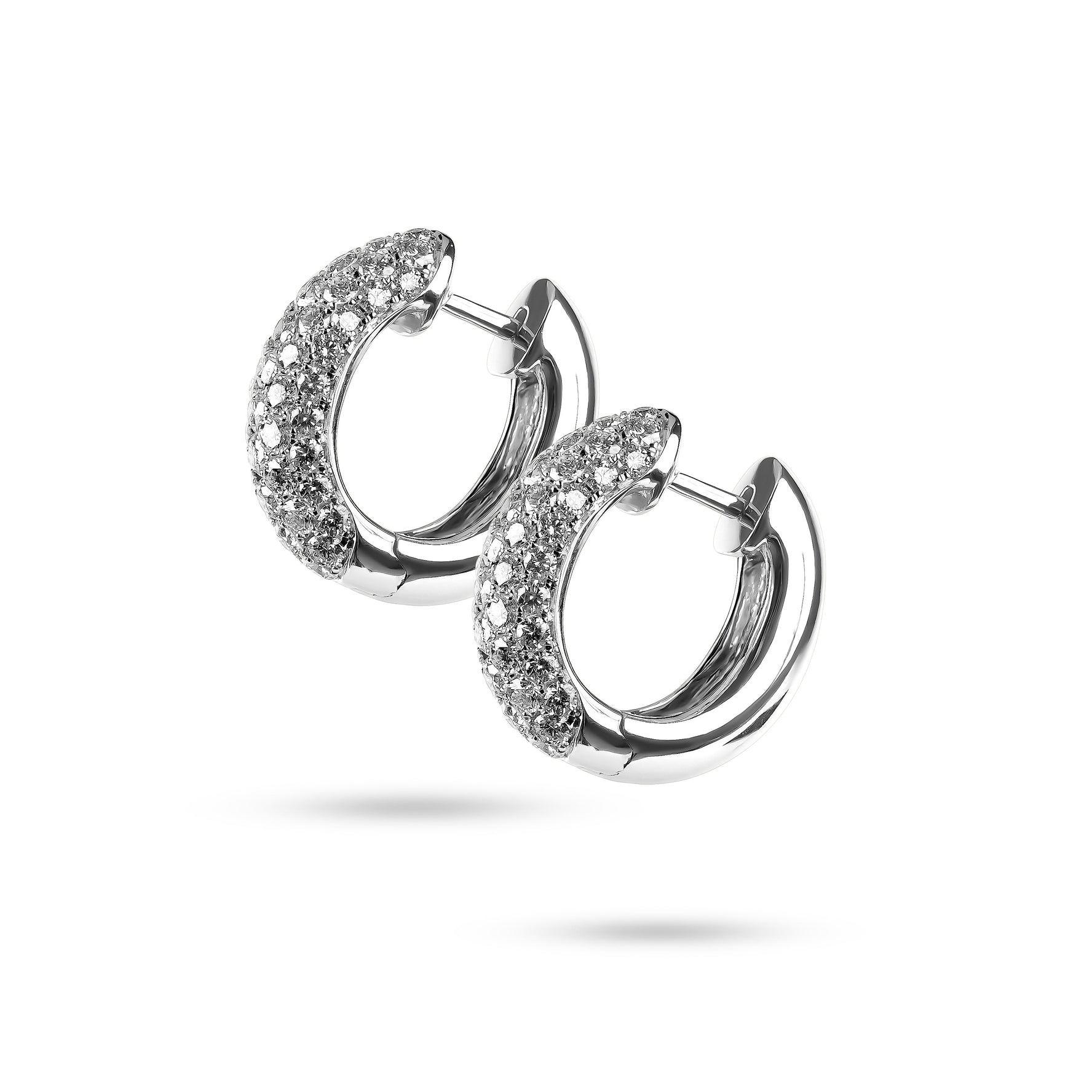 Pave Diamond Huggies