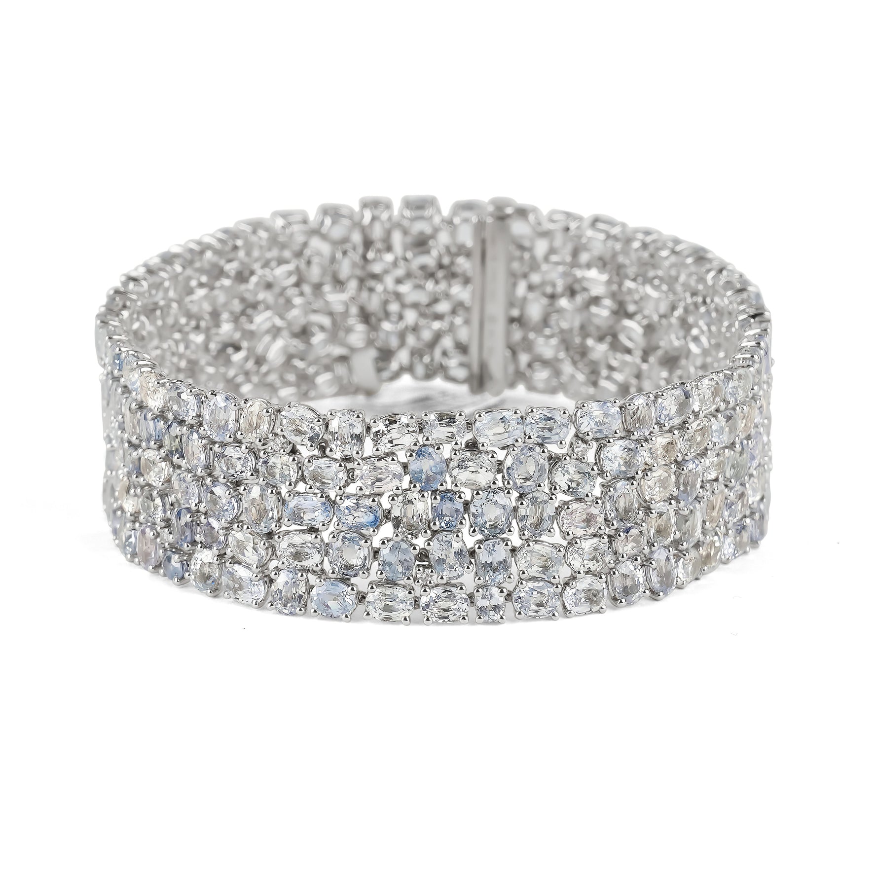 Ceylon Sapphire and Diamond Bracelet