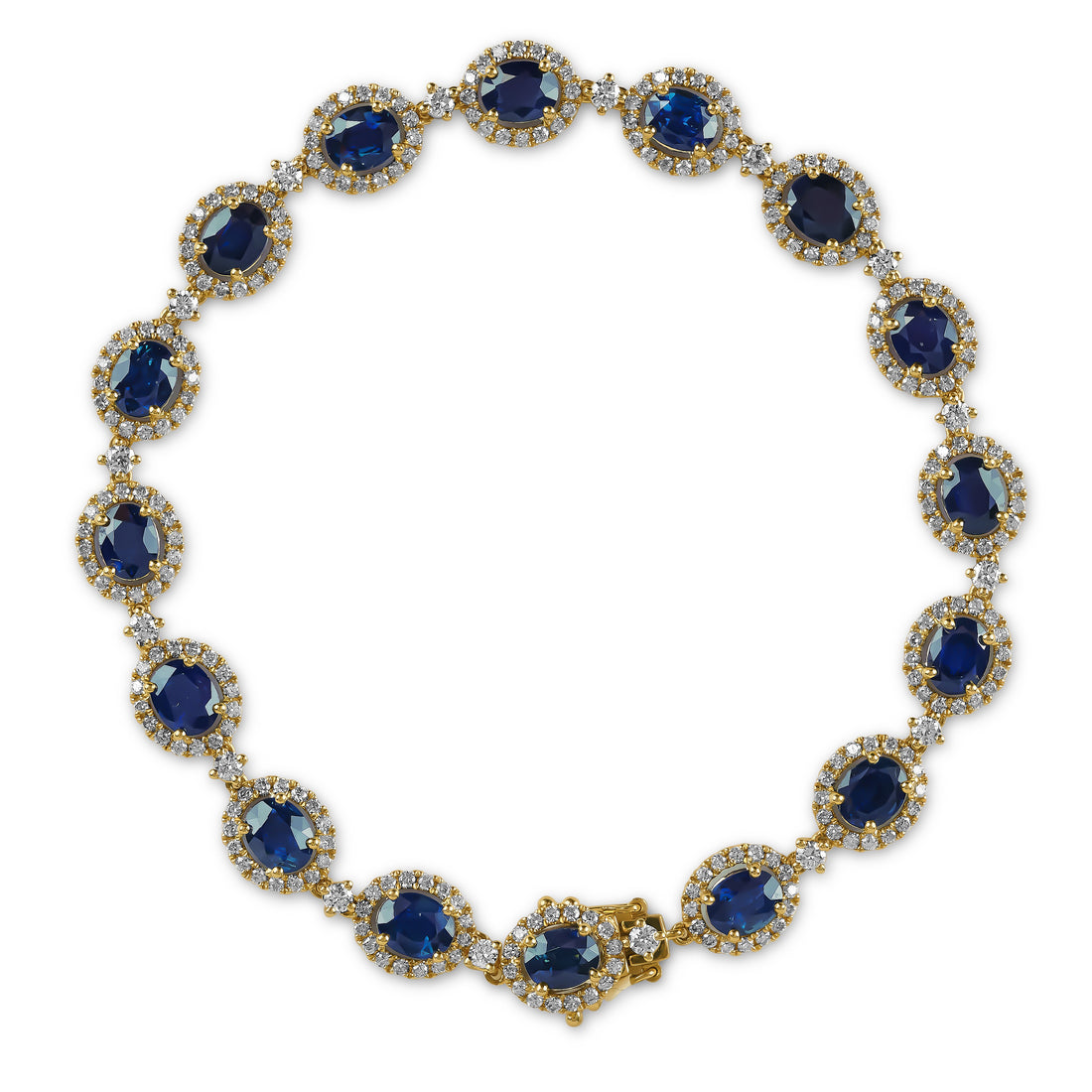 Australian Sapphire and Diamond Bracelet