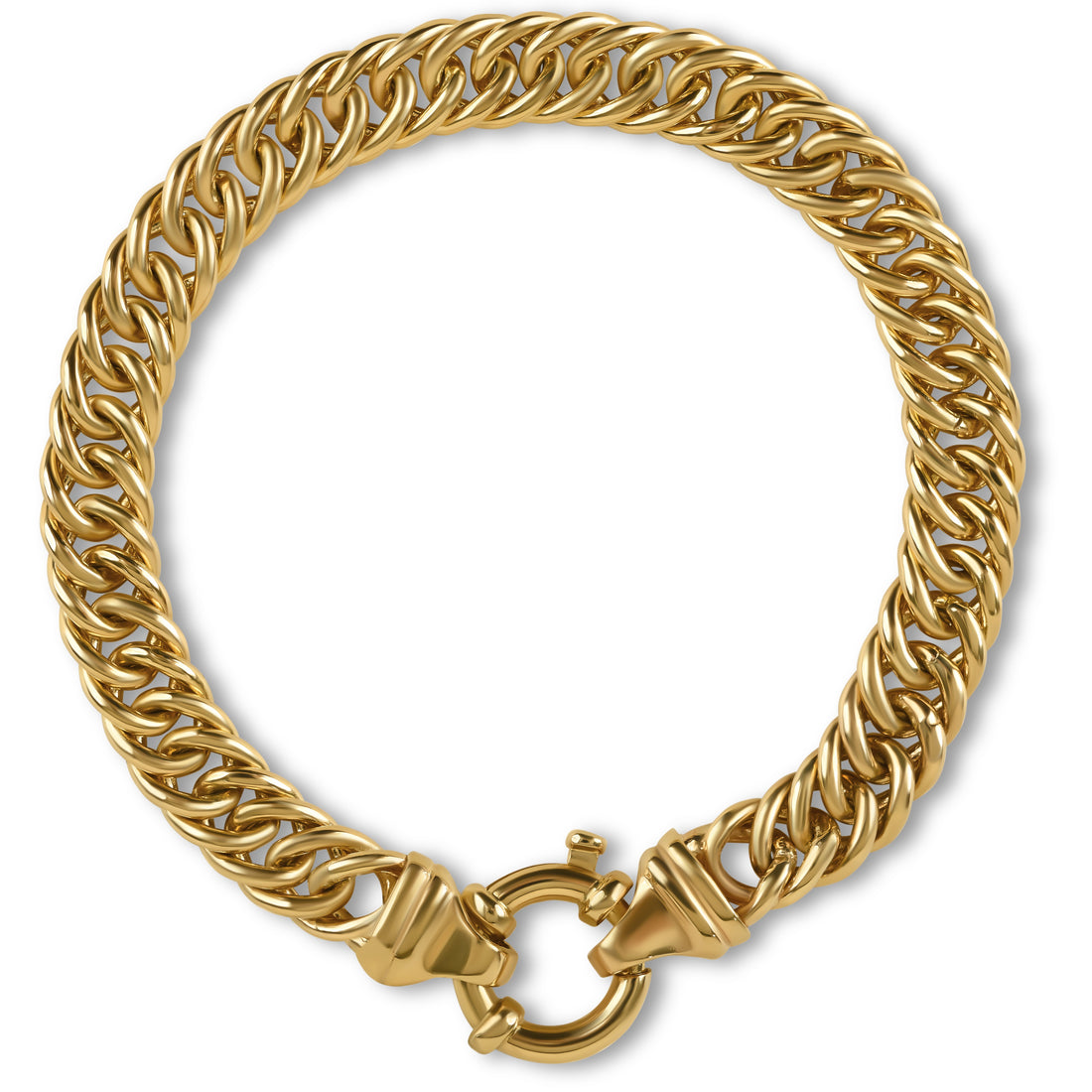 9ct Yellow Gold Double Link Bracelet
