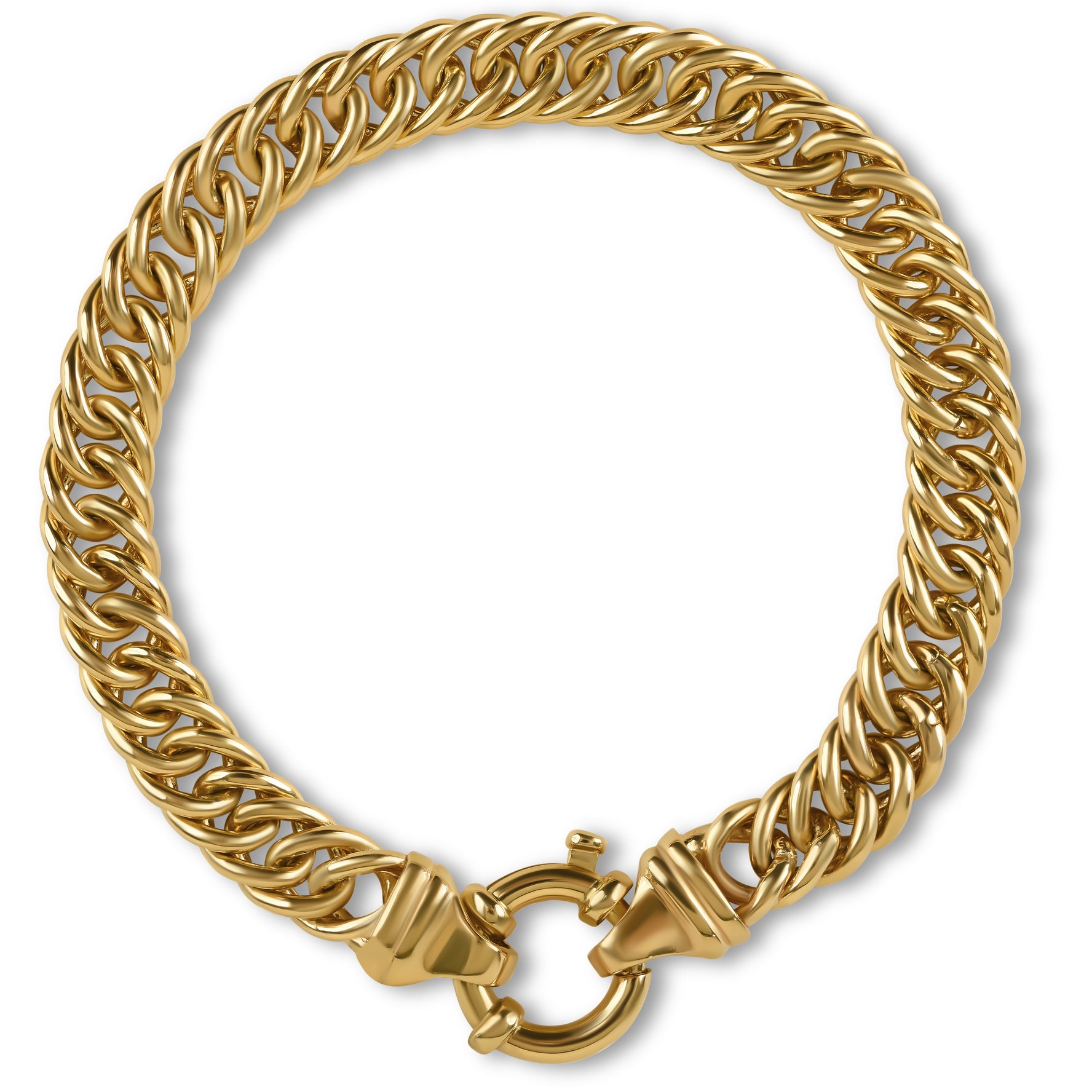 9ct Yellow Gold Double Link Bracelet