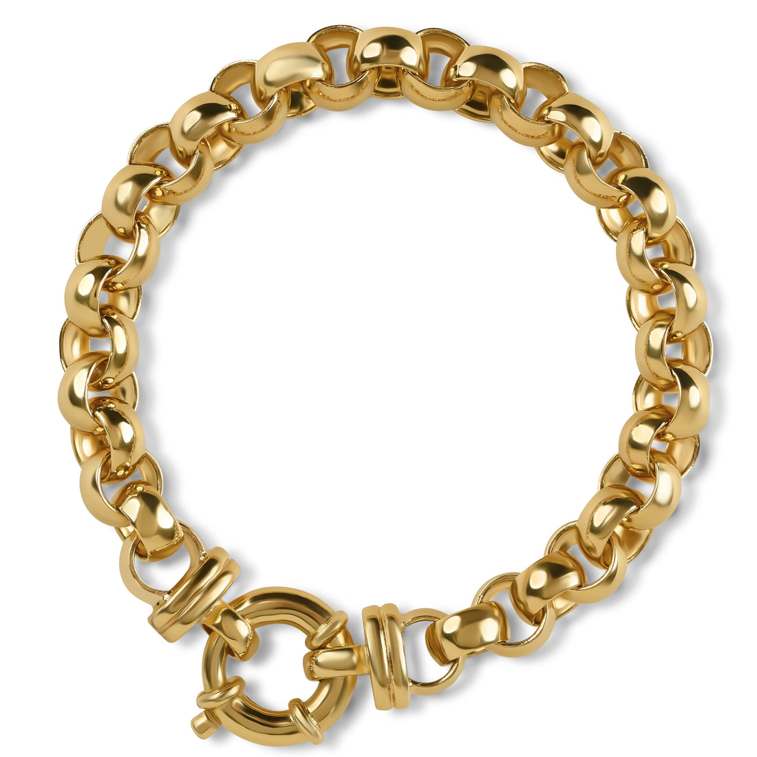 Interlinking Oval & Round Belcher Bracelet