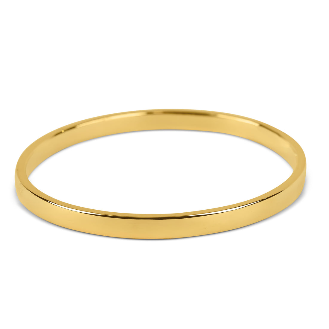 9ct Yellow Gold Handmade Squared Profile Bangle
