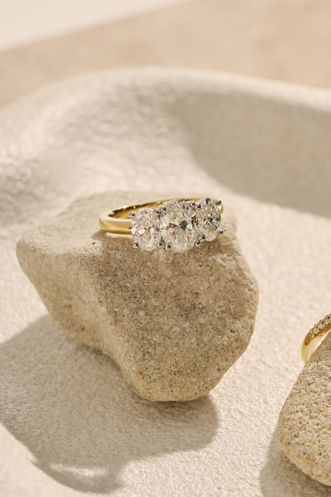 1.20ct Oval Cut Diamond Trilogy