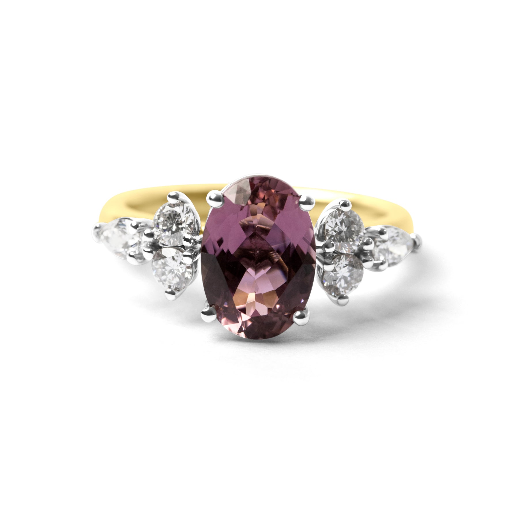 Tourmaline and Diamond Ring