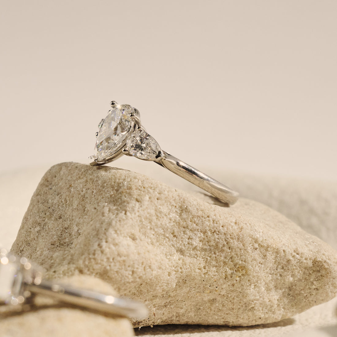 Pear Cut Diamond Trilogy