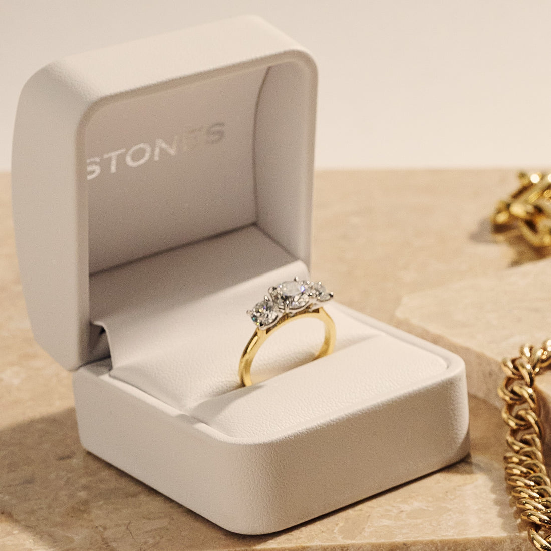 1.20ct Four Claw Diamond Trilogy