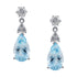 Aquamarine and Diamond Earrings