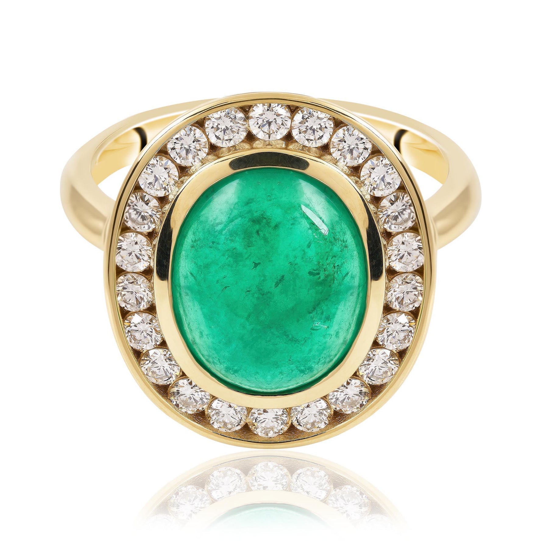 Emerald and Diamond Ring