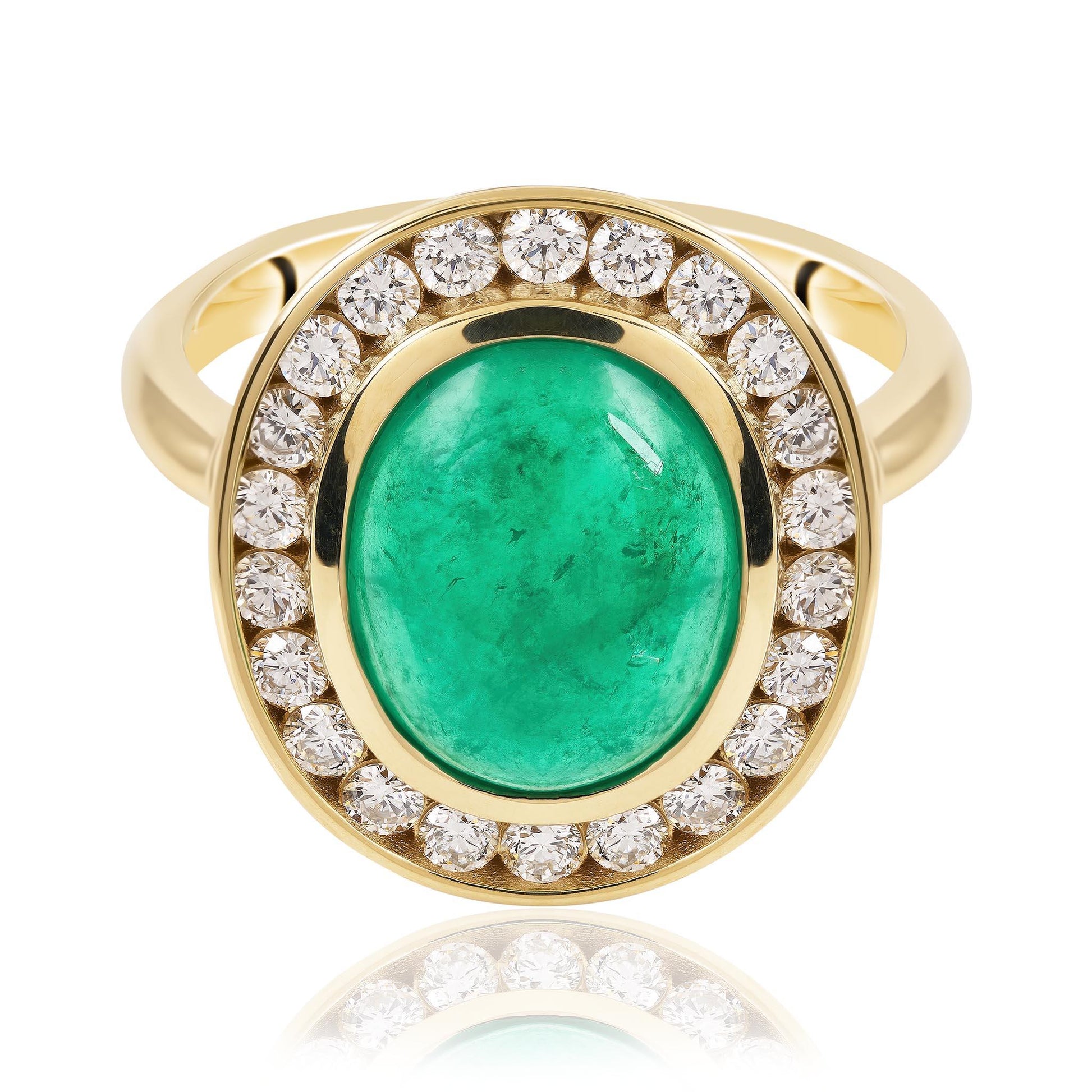Emerald and Diamond Ring
