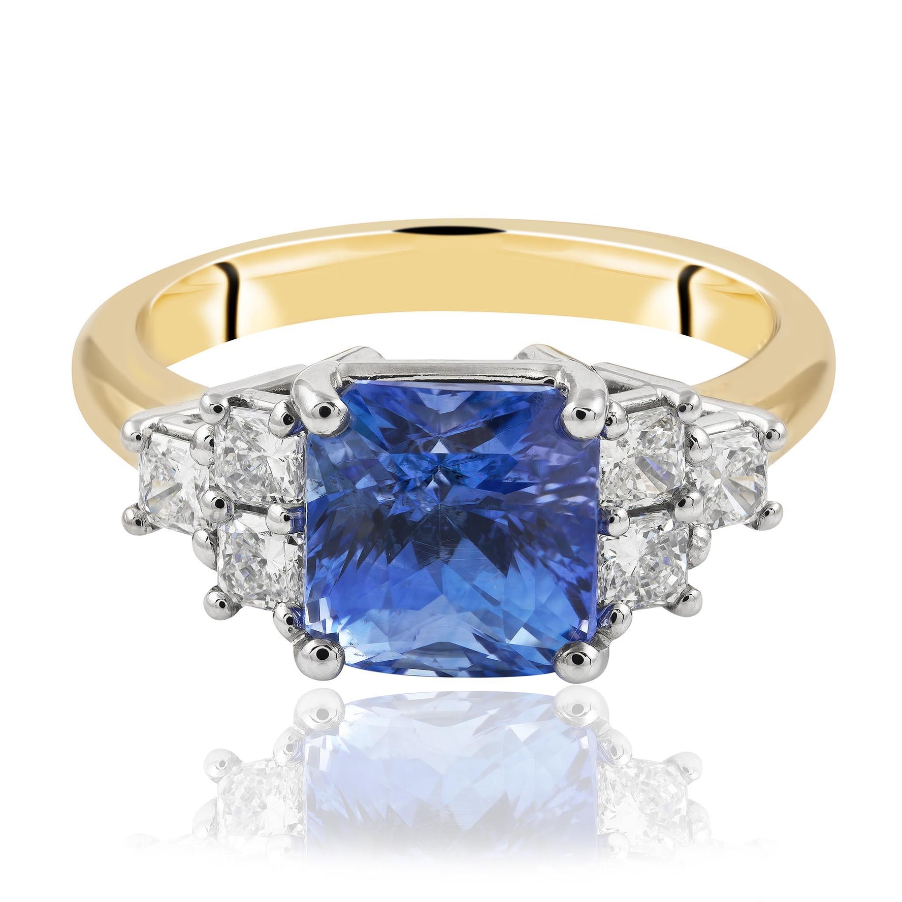 Ceylon Sapphire and Diamond Ring