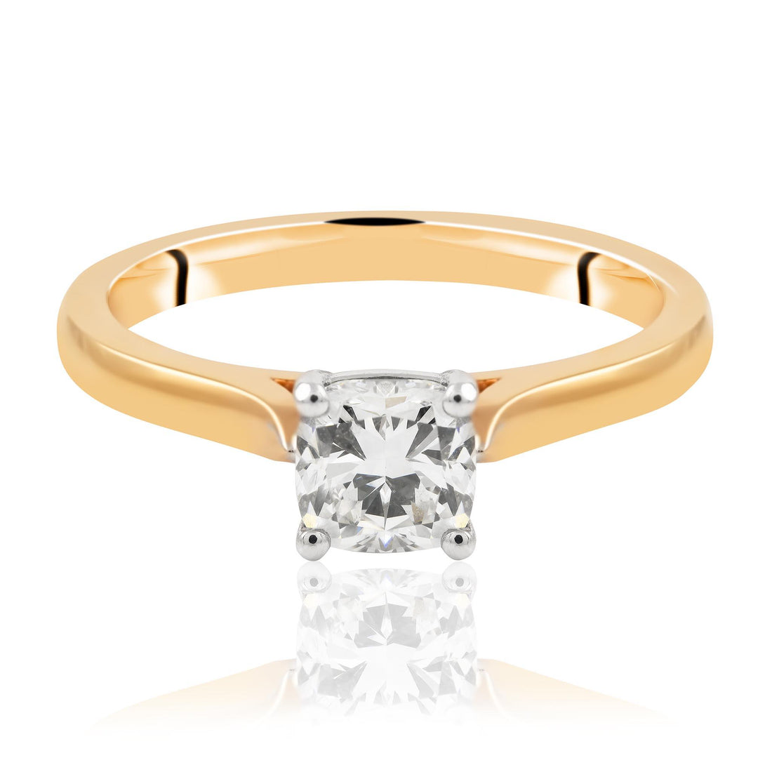 Cushion Cut Diamond Engagement Ring