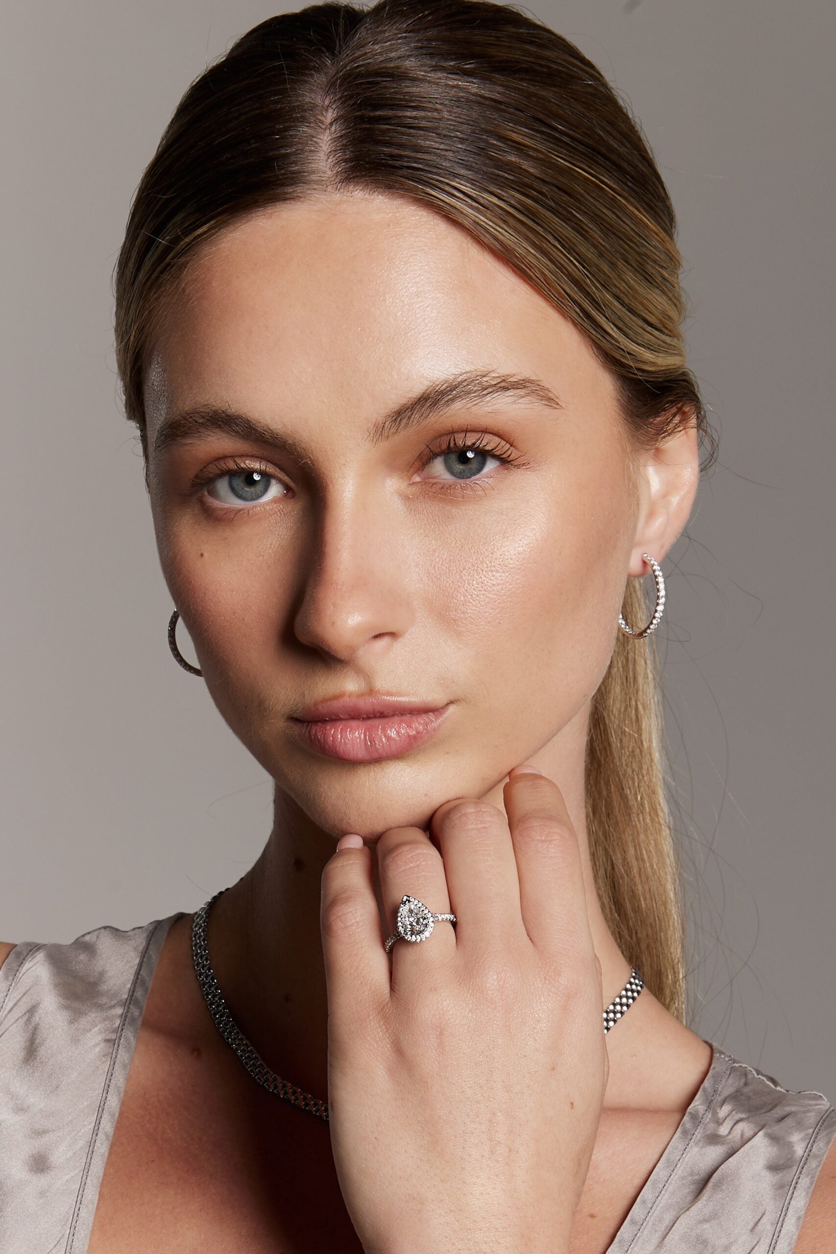 Diamond Hoop Earrings