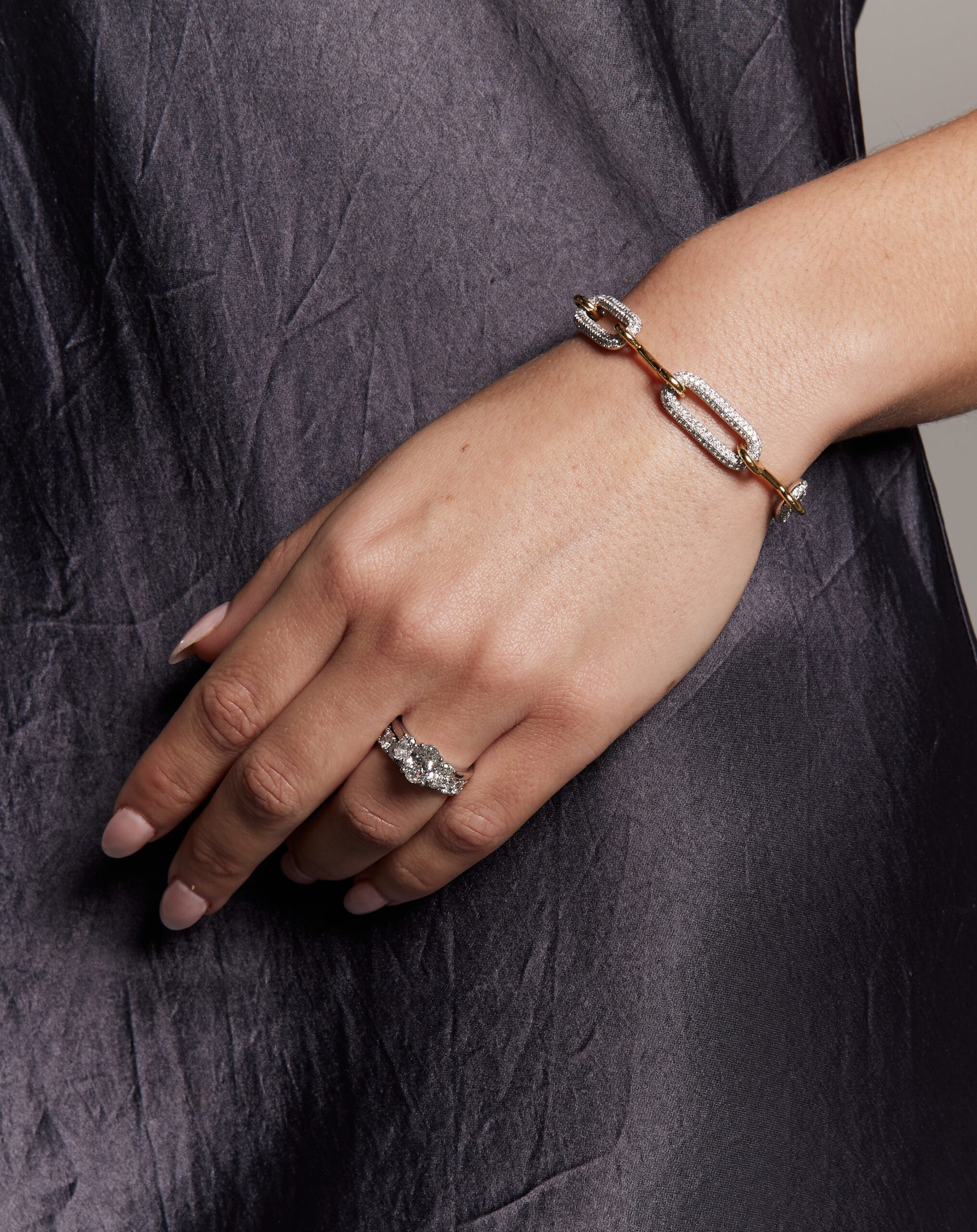 Two tone diamond Bracelet