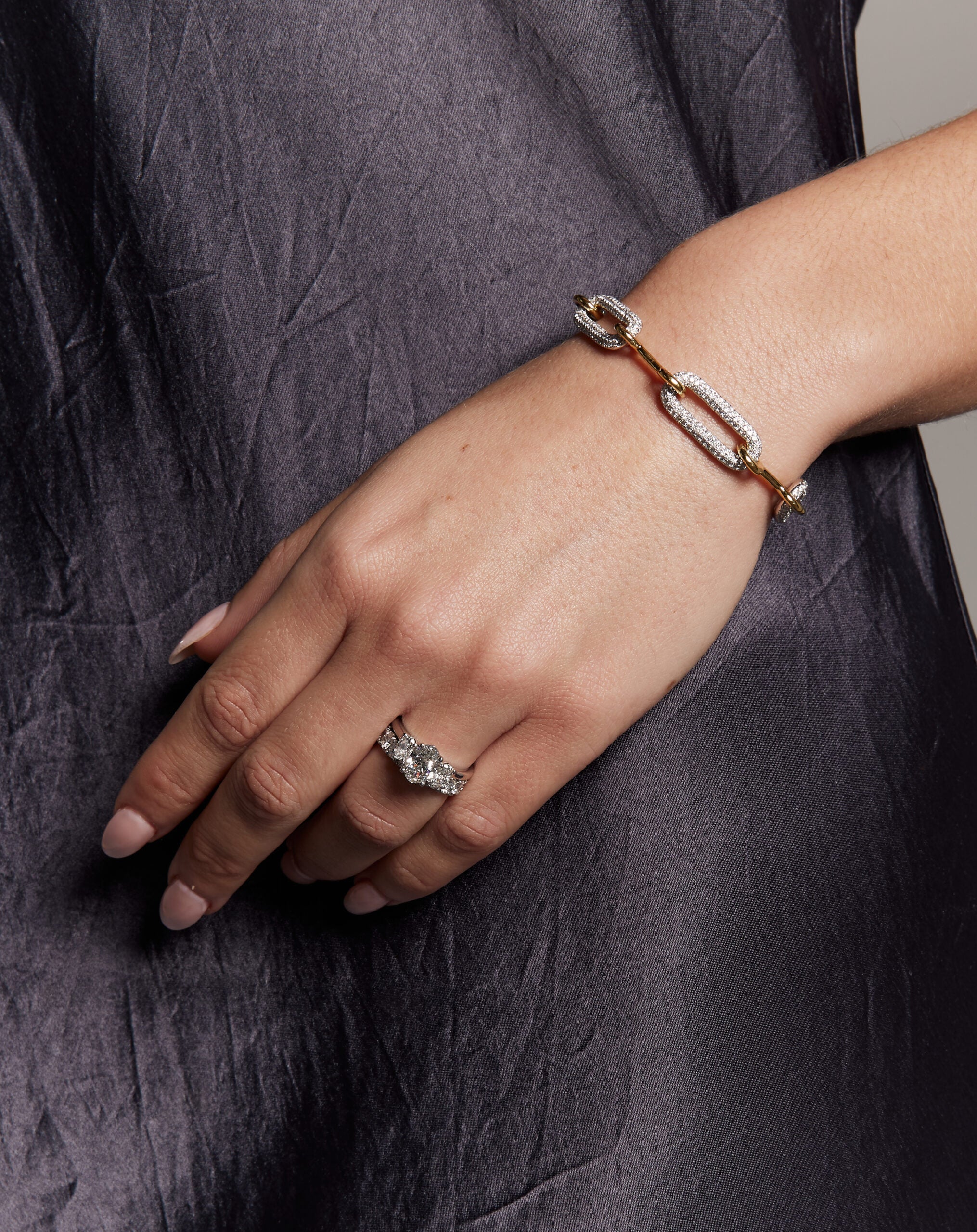 Two tone diamond Bracelet