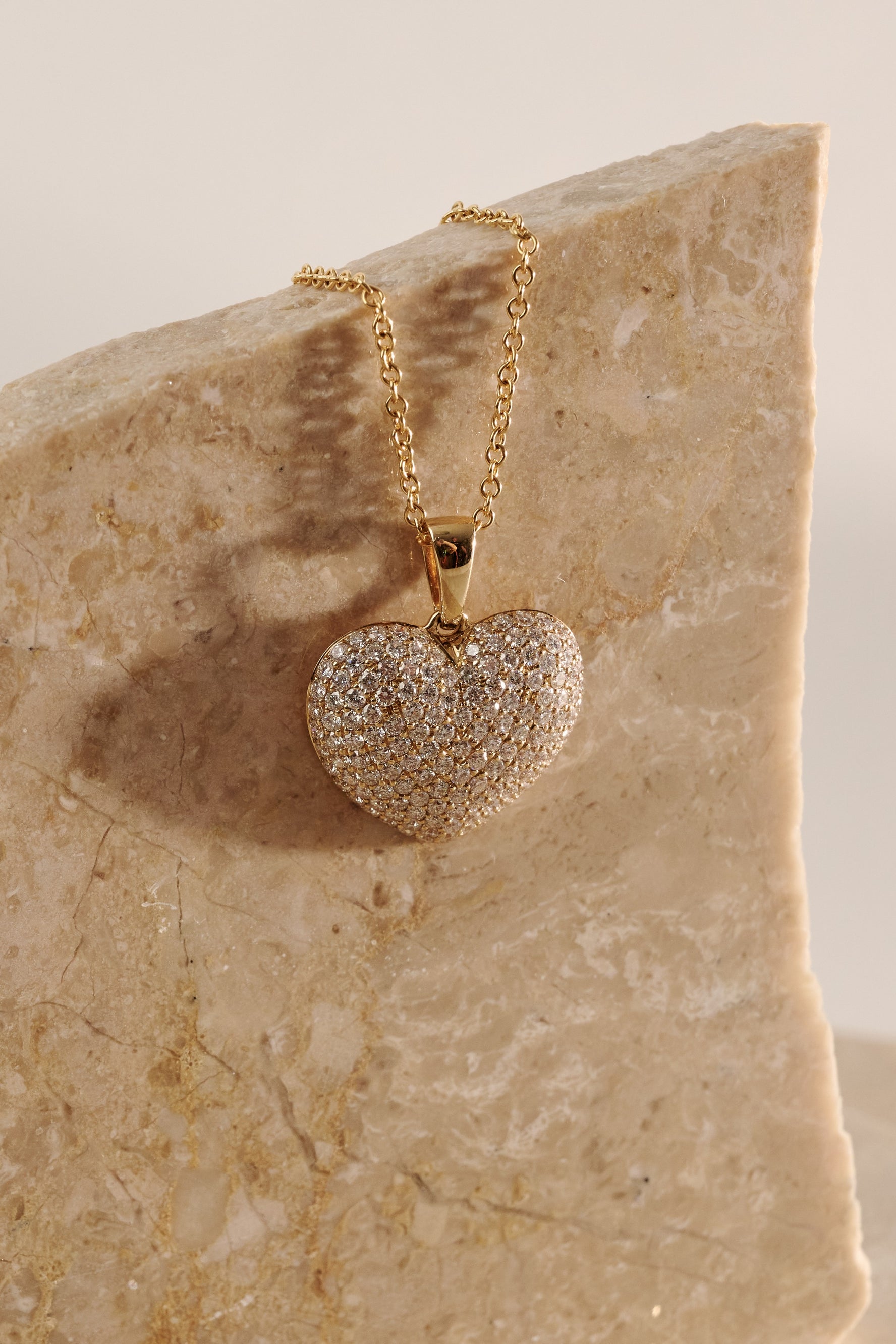 1.80ct Diamond Heart Pendant in 18ct Yellow Gold