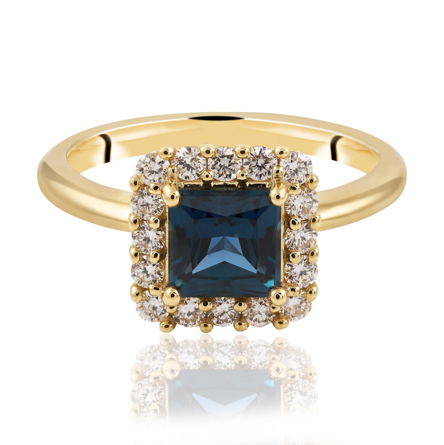 Sapphire Yellow Gold Ring