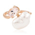 Morganite and Pearl Ring
