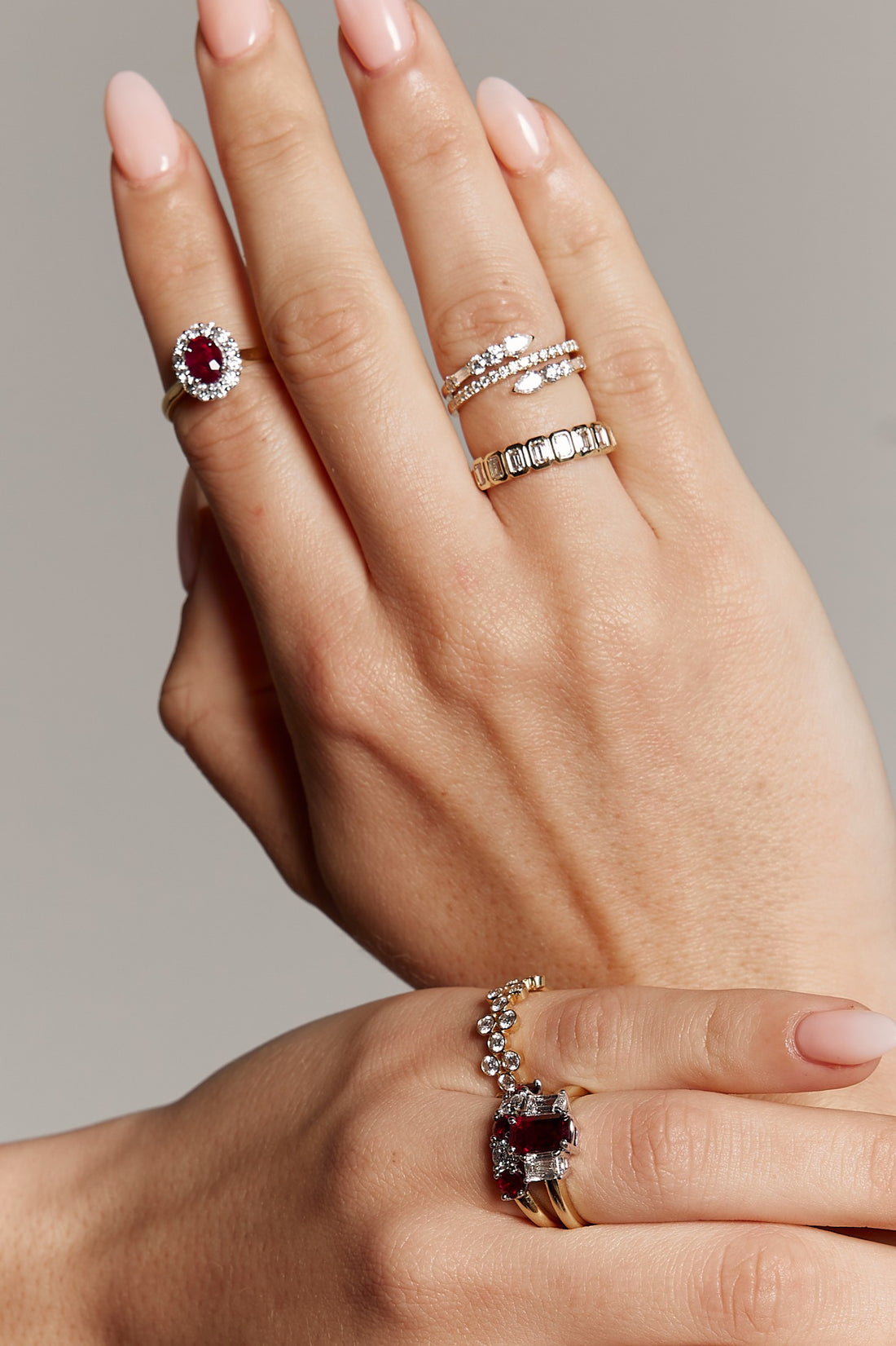 Bezel Set Emerald Cut Band