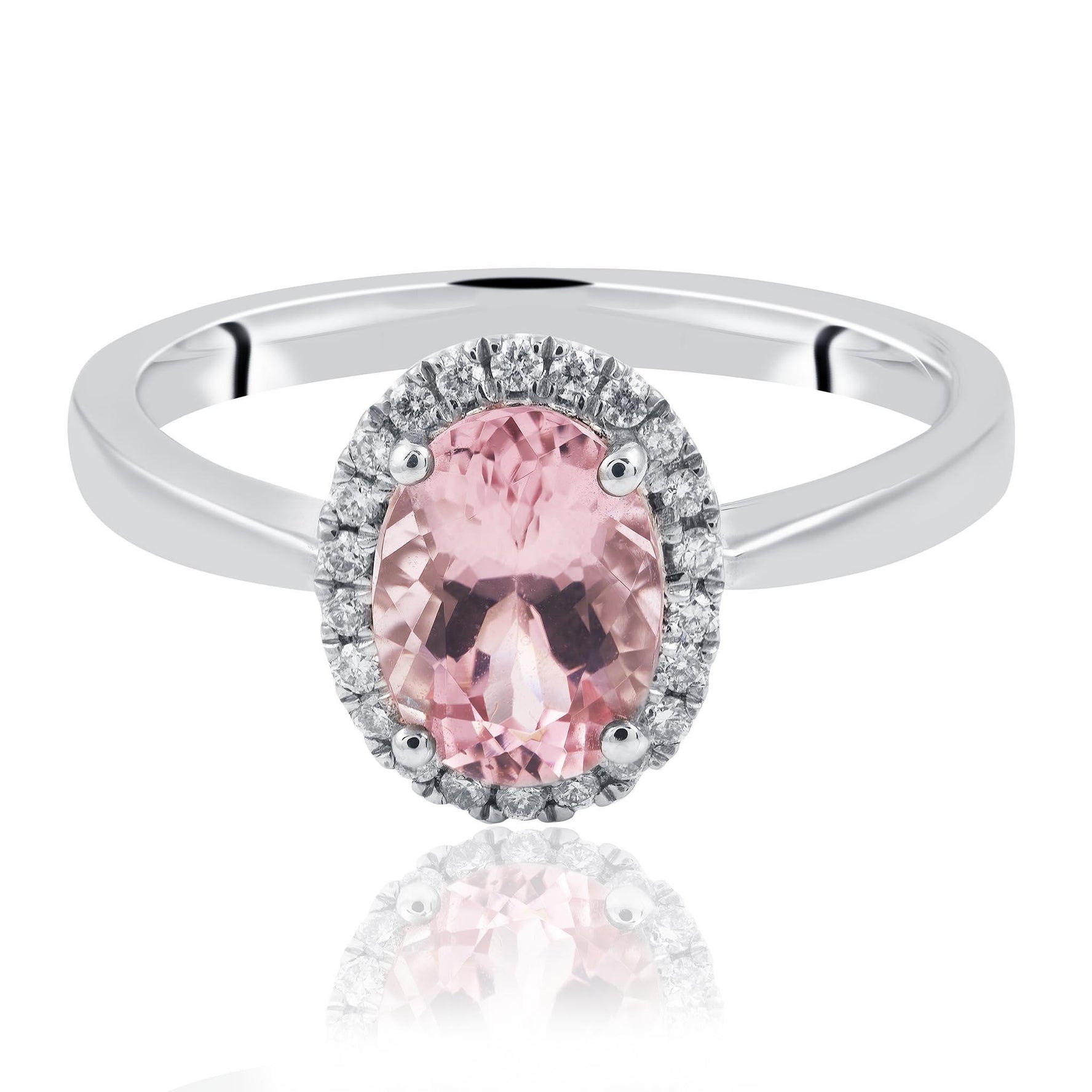 Morganite and Diamond Ring