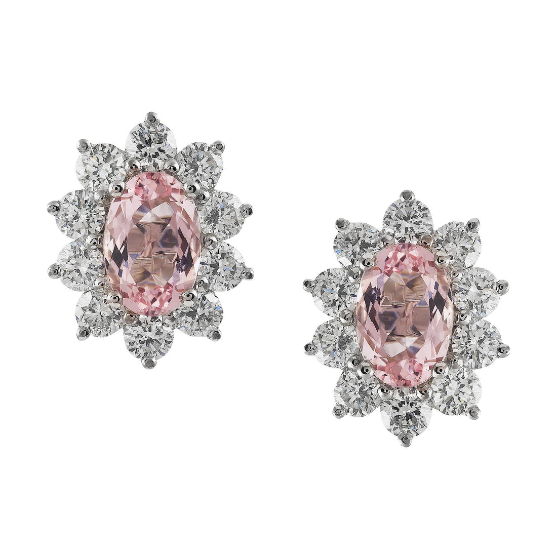 Morganite earrings