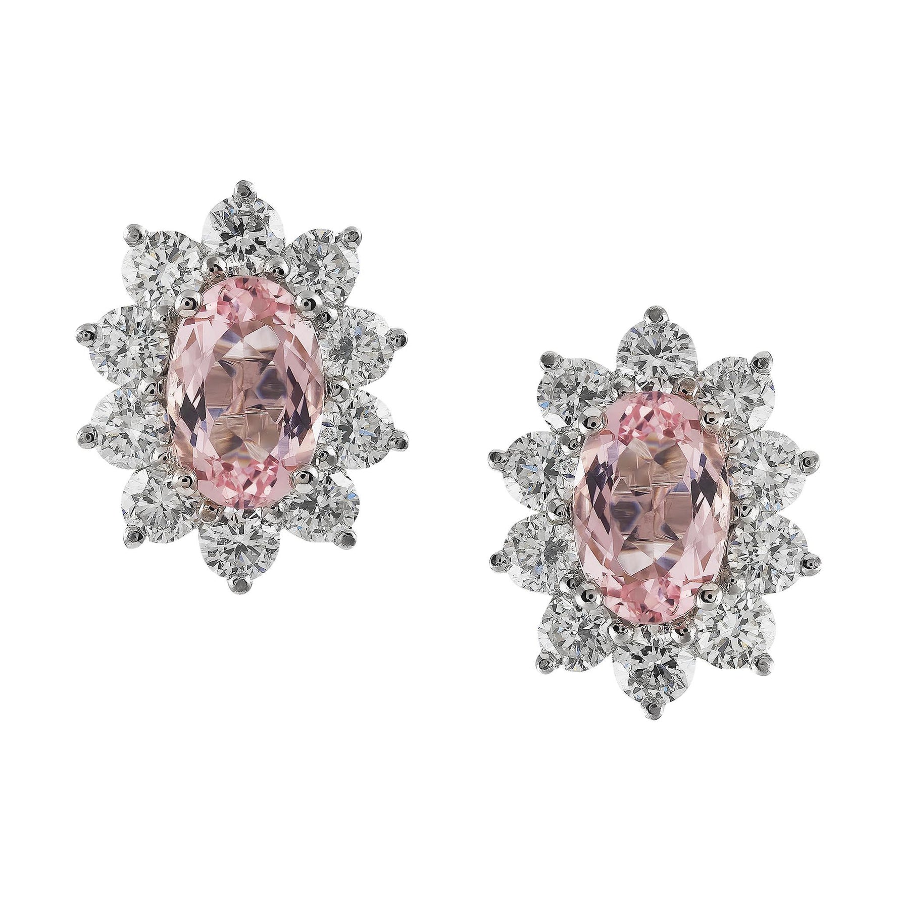 Morganite earrings