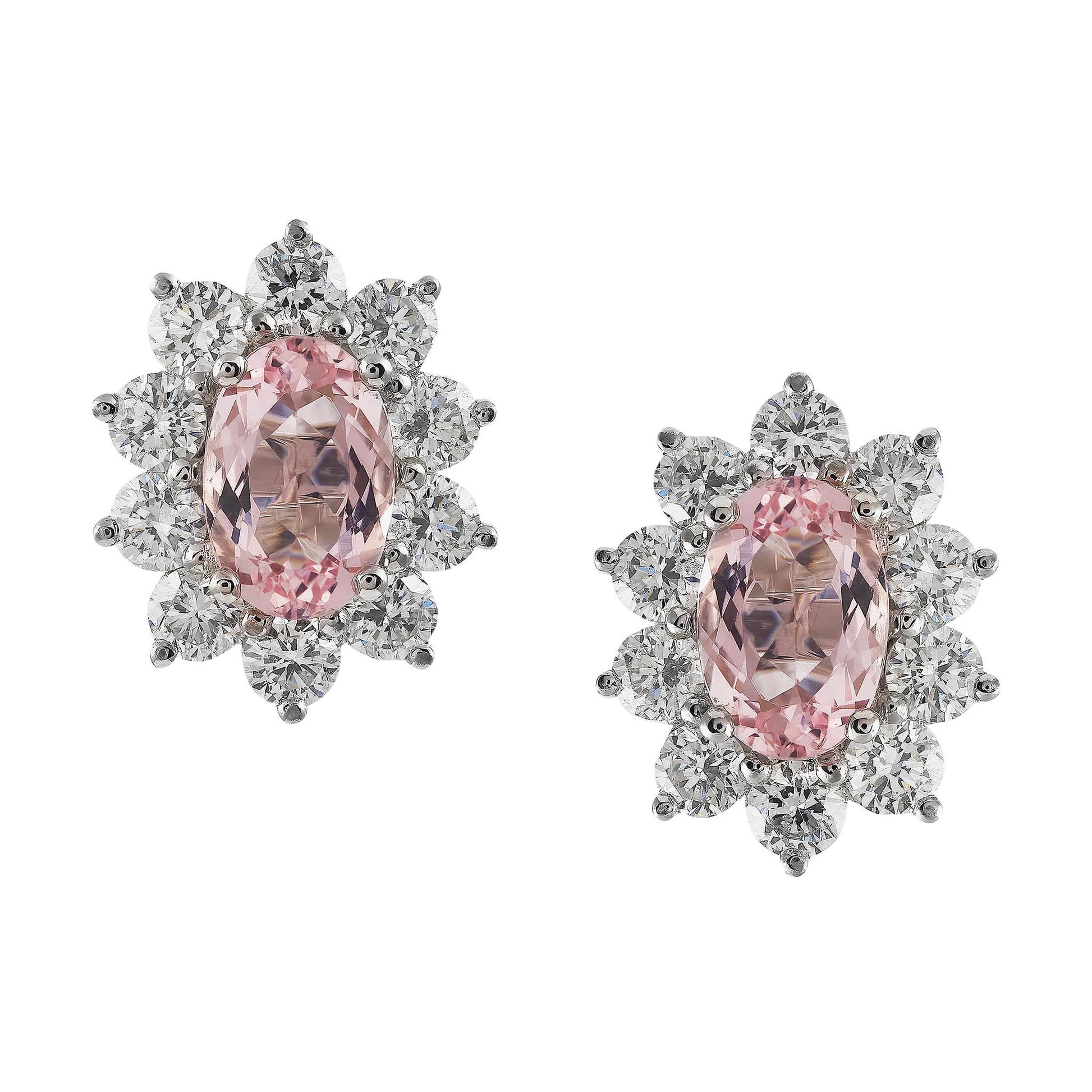 Morganite earrings