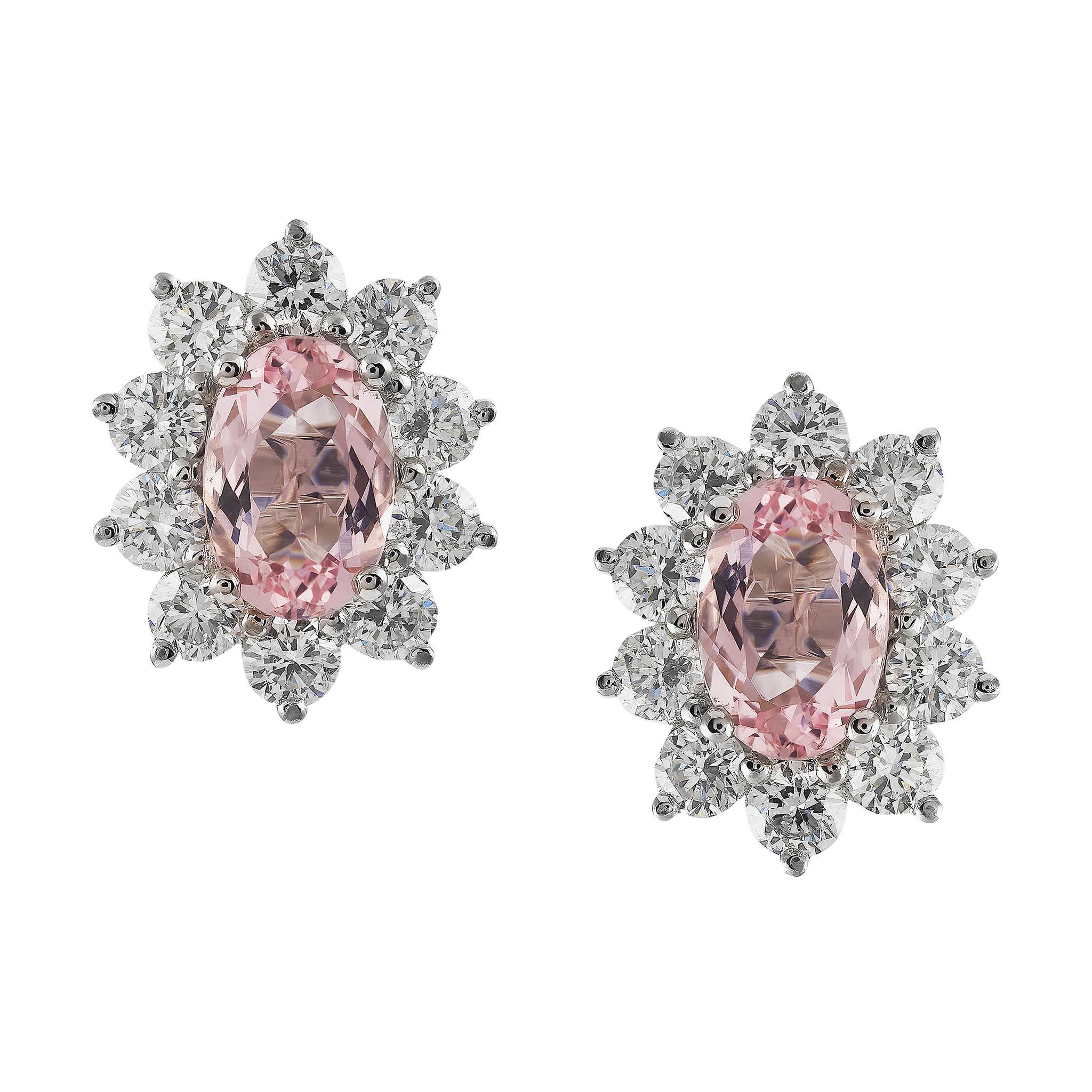 Morganite earrings